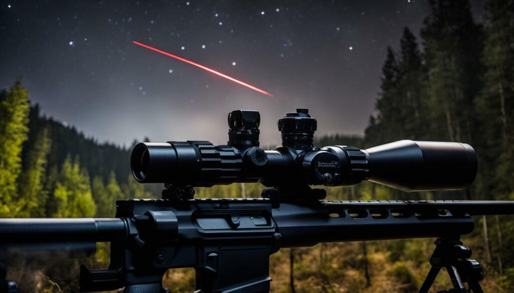 Barska scope with built-in laser sight