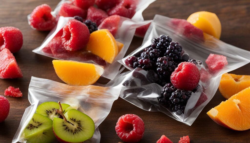 Freeze-dried fruits