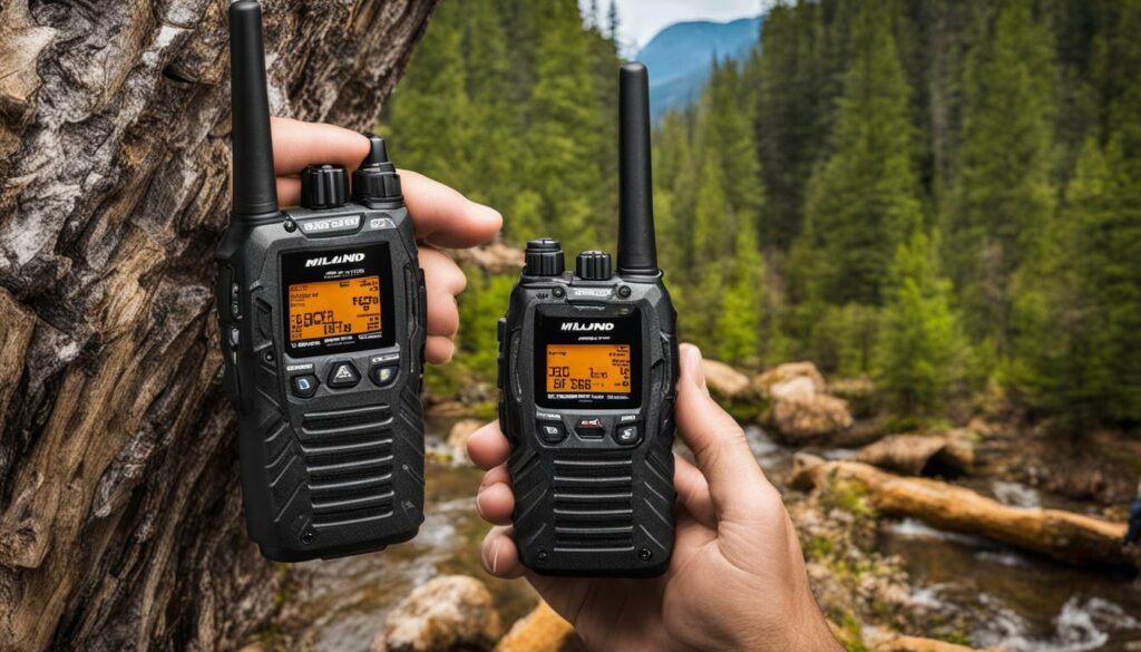 Midland GXT1000VP4 handheld two-way radio