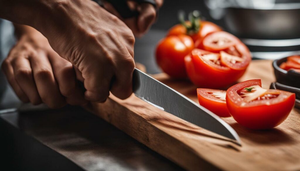 Precision knife sharpening