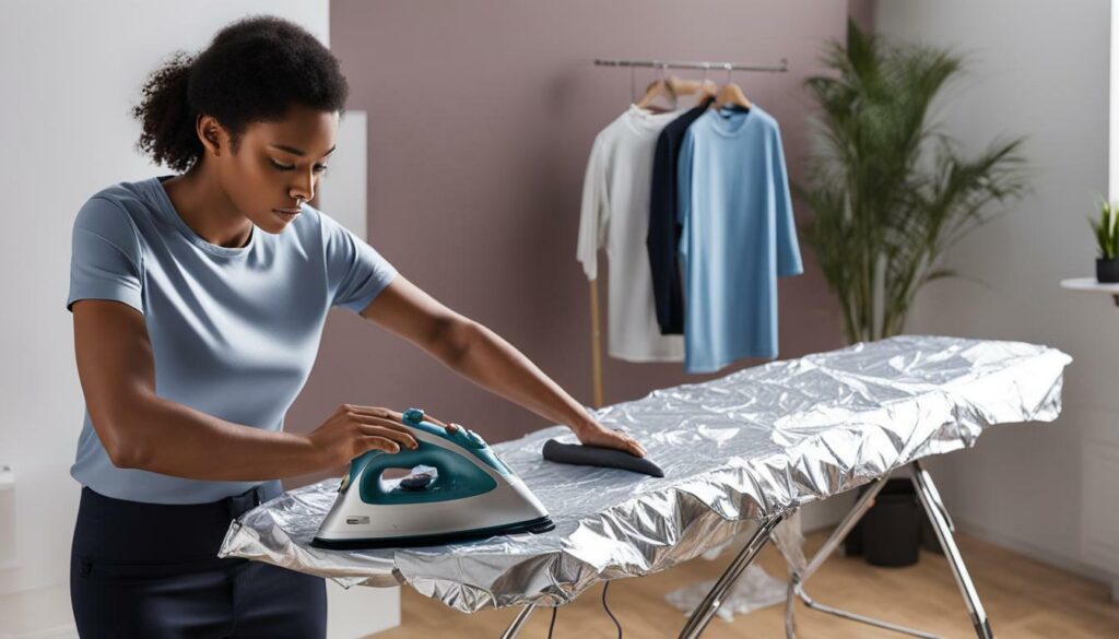 Speed Up Ironing with Aluminium Foil