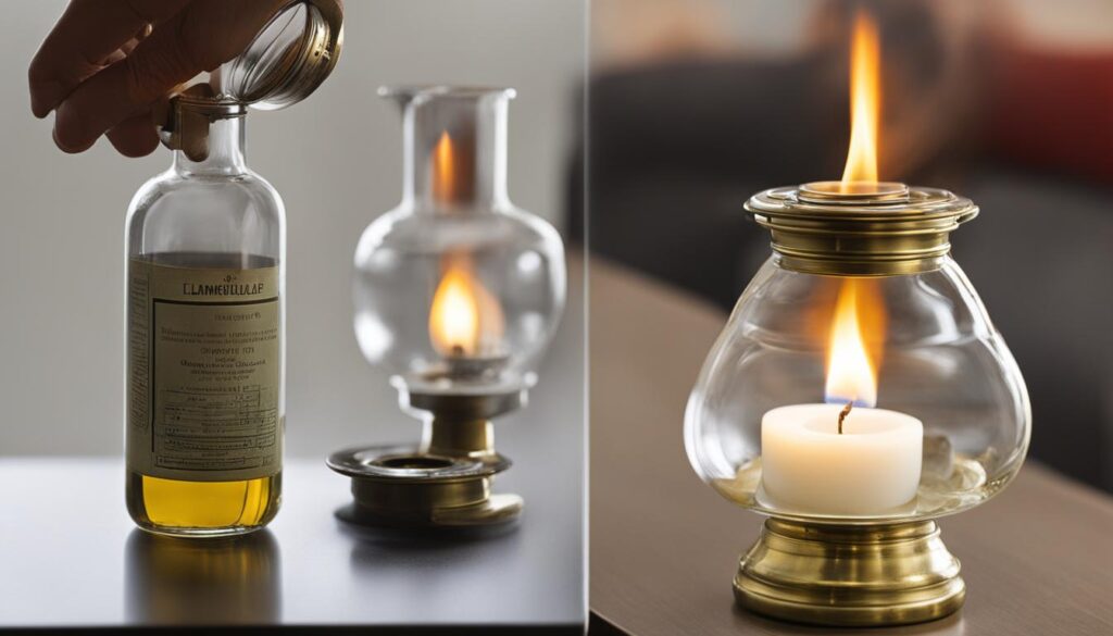 how to use an oil lamp