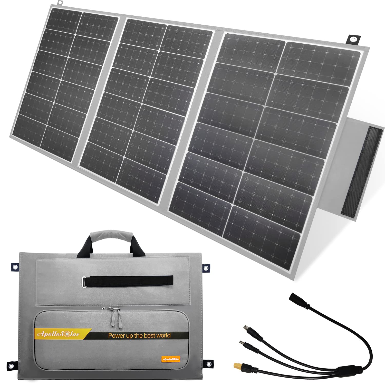 APOLLOSOLAR 105W Portable Solar Panel